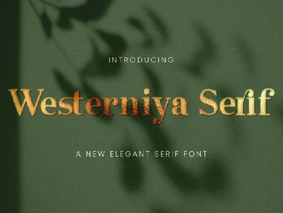 Westerniya Serif font