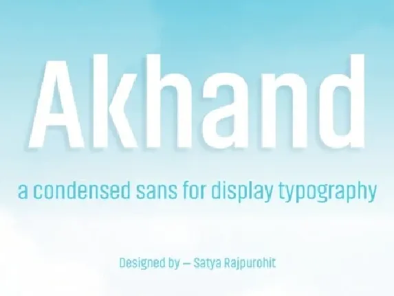 Akhand Family font