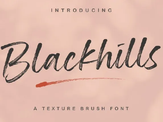 Blackhills Textured Brush font