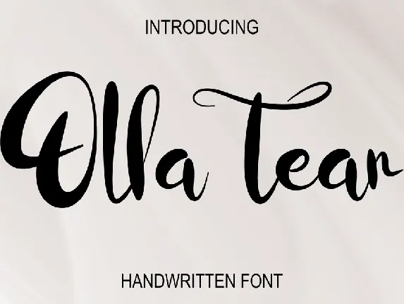 Olla Tear font