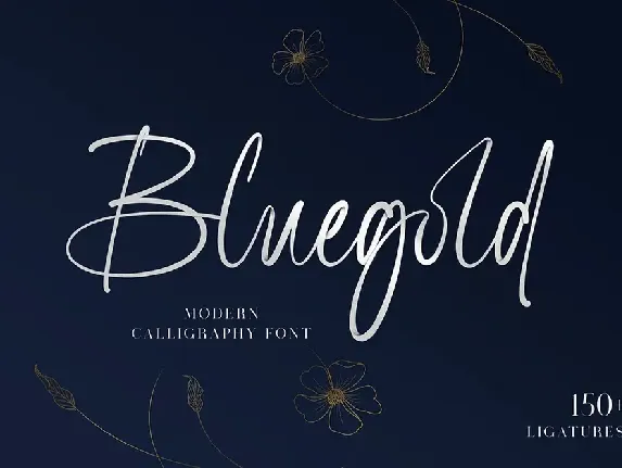 Bluegold font