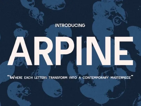 CF Arpine font