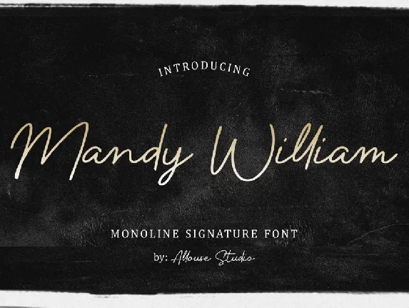 Mandy William Demo font