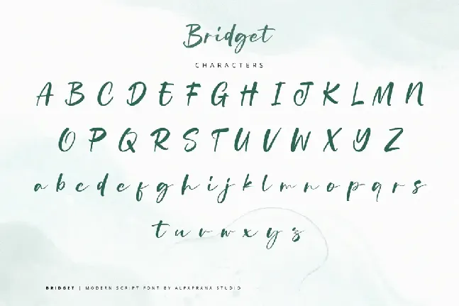 Bridget font