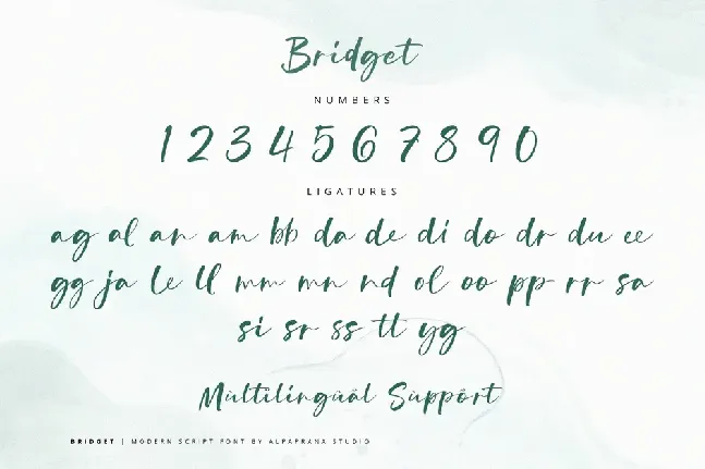 Bridget font