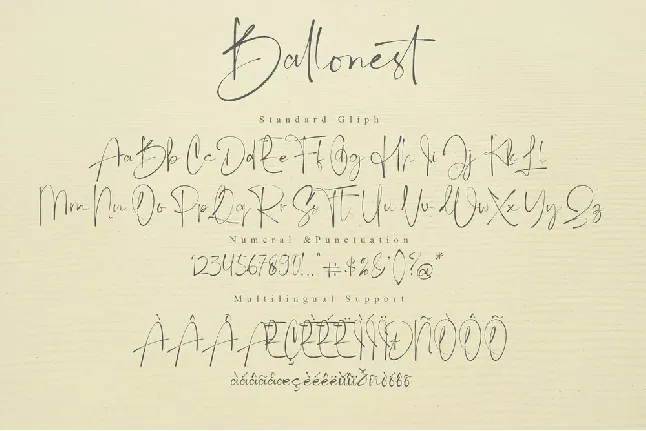 Ballonest font