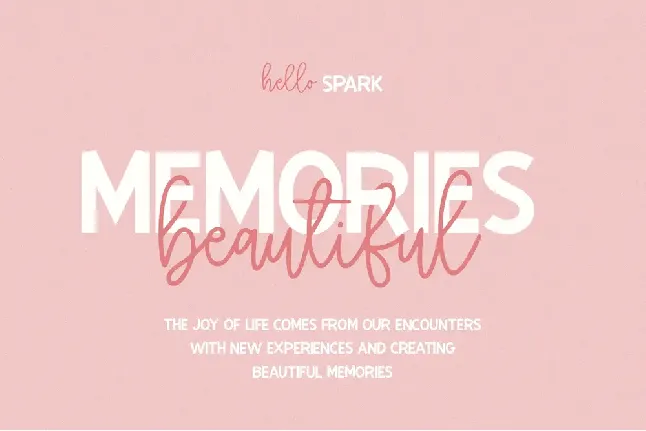 Hello Spark font