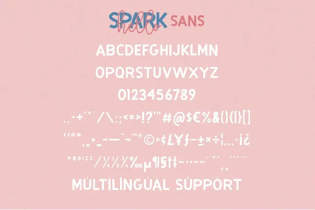 Hello Spark font