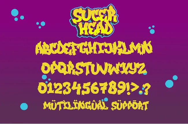 SUCER HEAD font