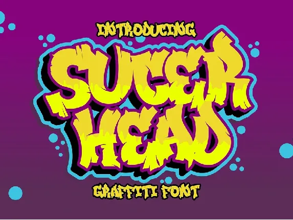 SUCER HEAD font