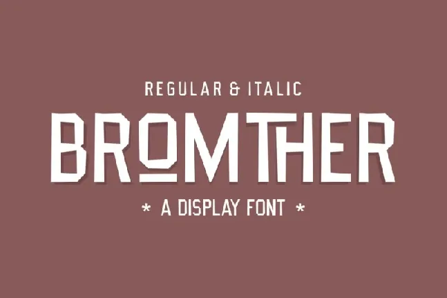 Bromther font