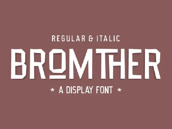 Bromther font