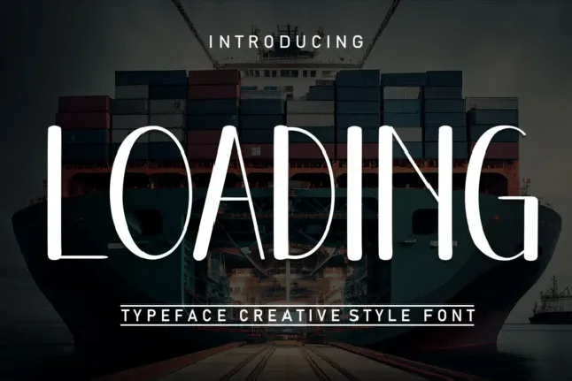 Loading Display Typeface font