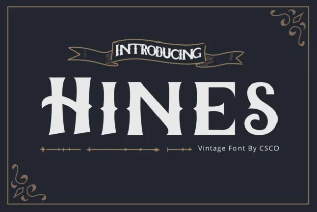 Hines font