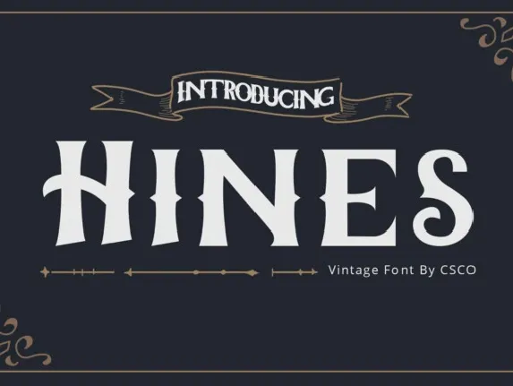 Hines font