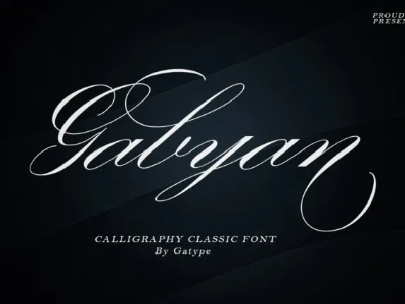 Gabyan Calligraphy font