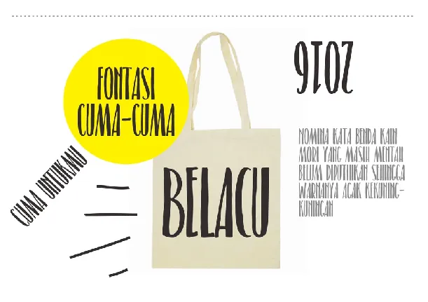 Belacu Free font