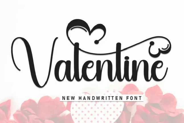 Valentine Calligraphy font