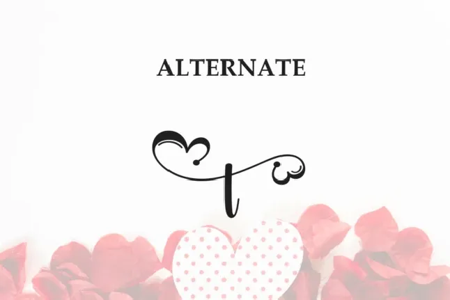 Valentine Calligraphy font