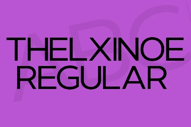 Thelxinoe font