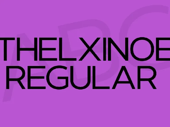 Thelxinoe font