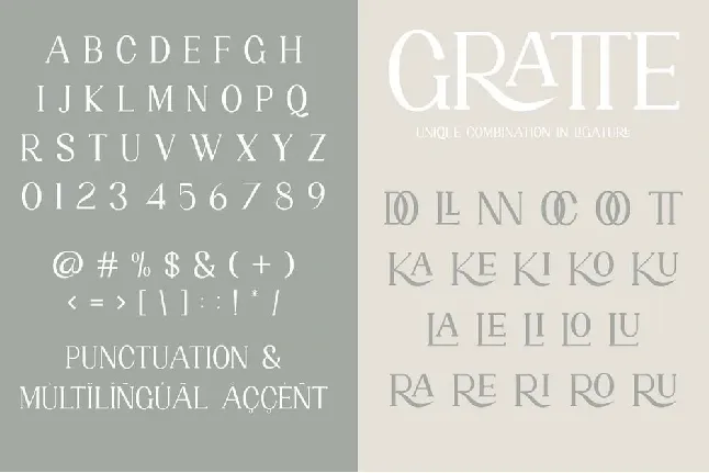 Gratte font