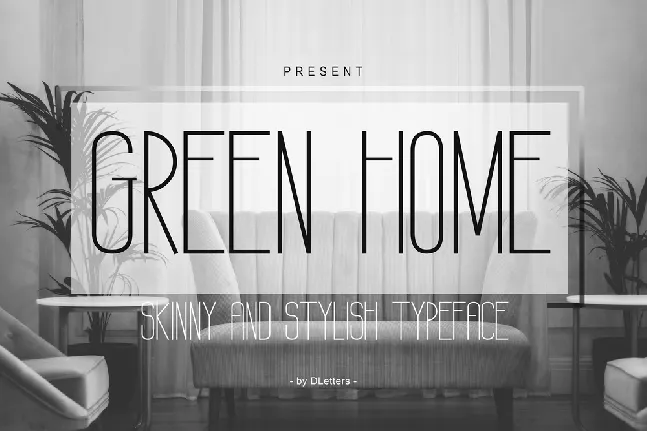 GREEN HOME font