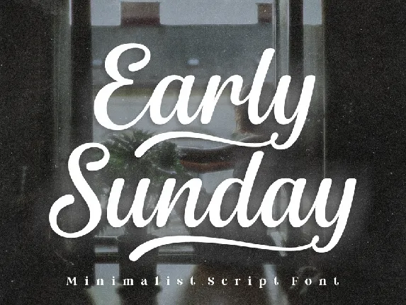 Early Sunday font