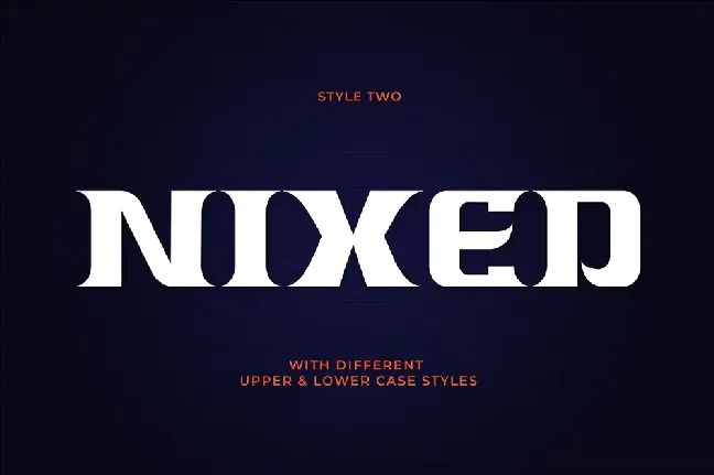 NIXED font