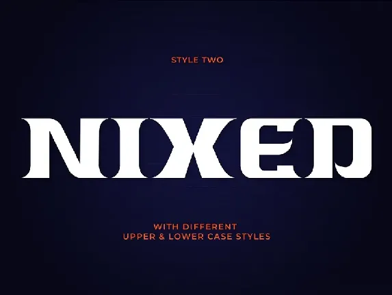 NIXED font