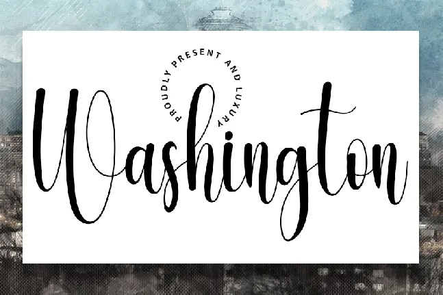 Washington font