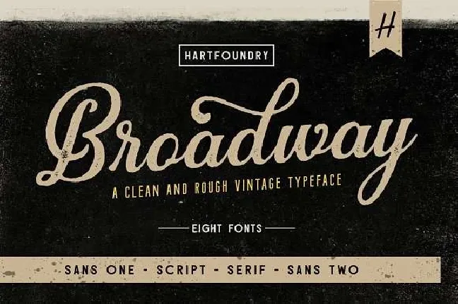 Broadway Family font