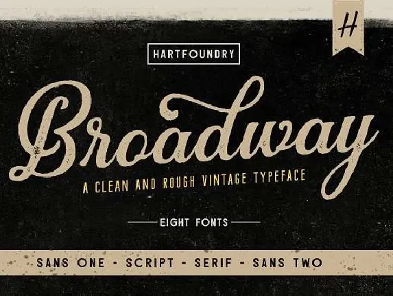 Broadway Family font