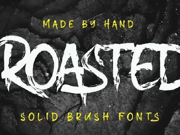 Roasted font