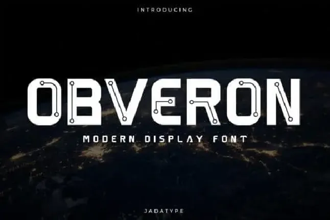 Obveron Display font