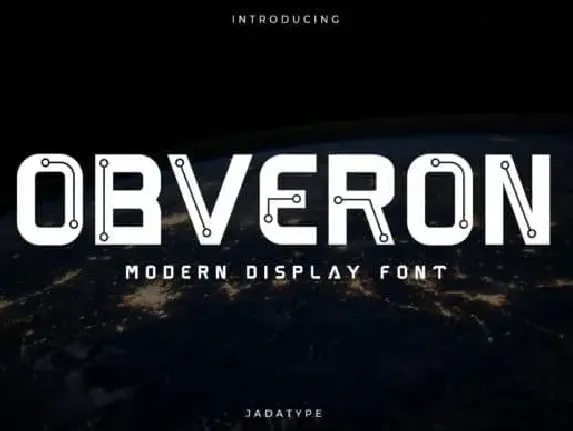 Obveron Display font