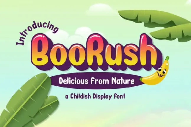 BooRush Display font