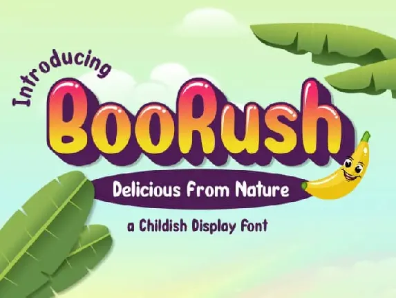 BooRush Display font