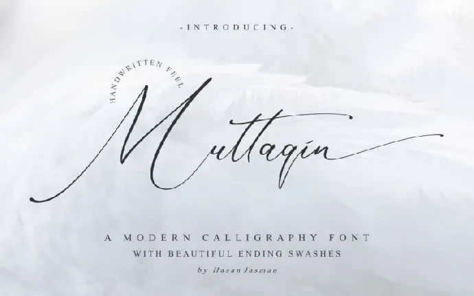 Muttaqin Calligraphy font