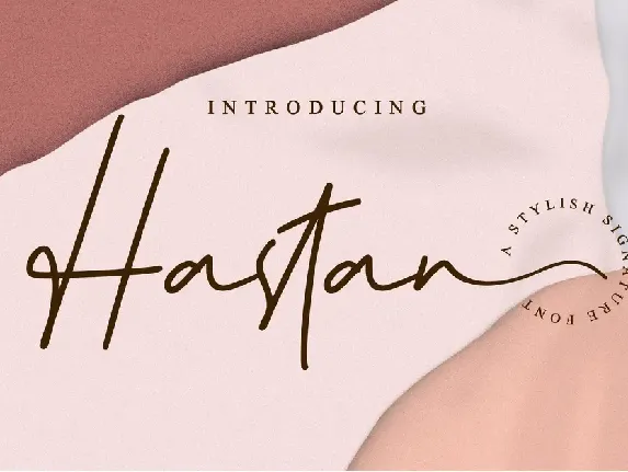 Hastan Signature font