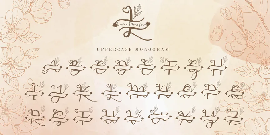 Levina Monogram font