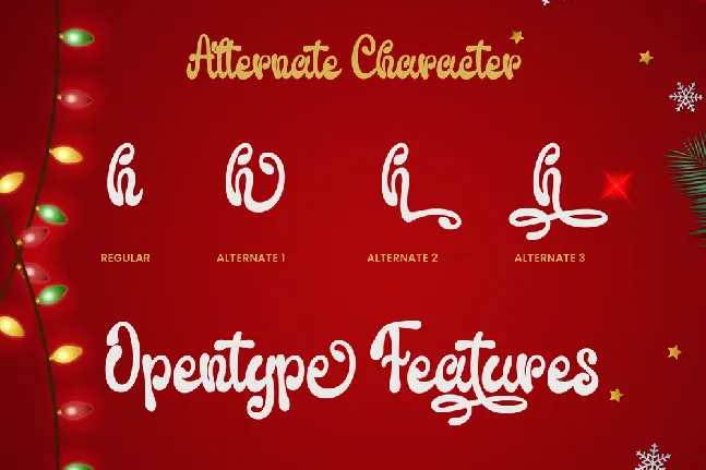 Christmas Onlovia font