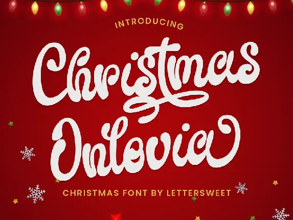 Christmas Onlovia font