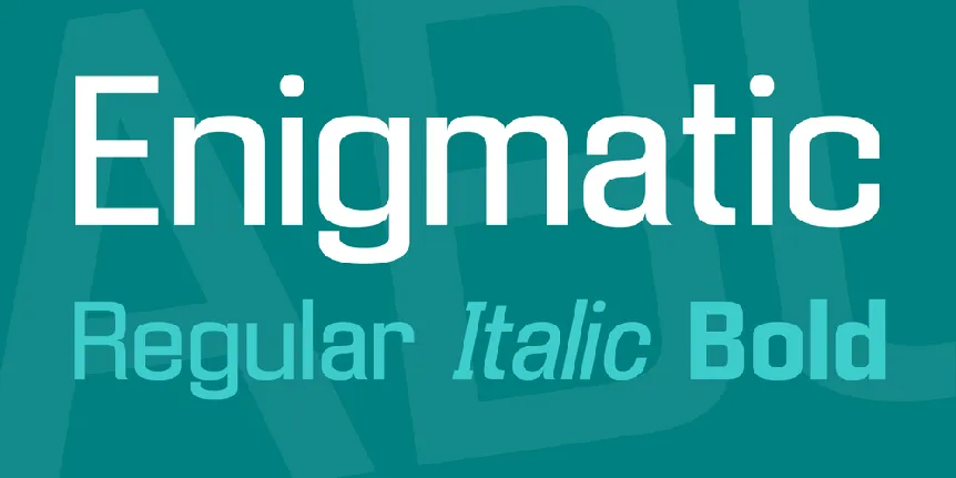 Enigmatic font