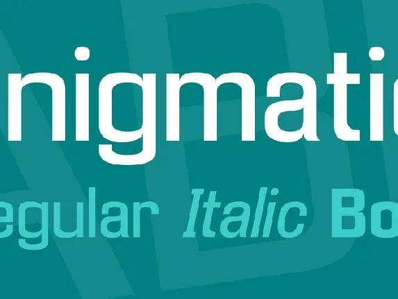 Enigmatic font