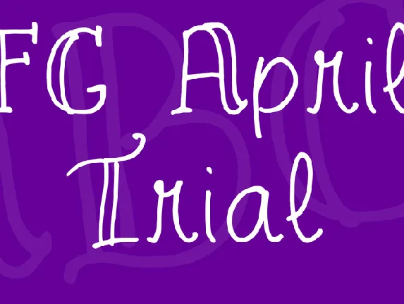 FG April Trial font