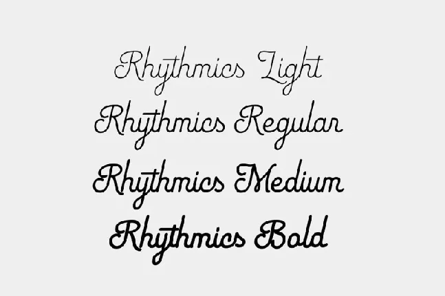 Rhythmics Family font