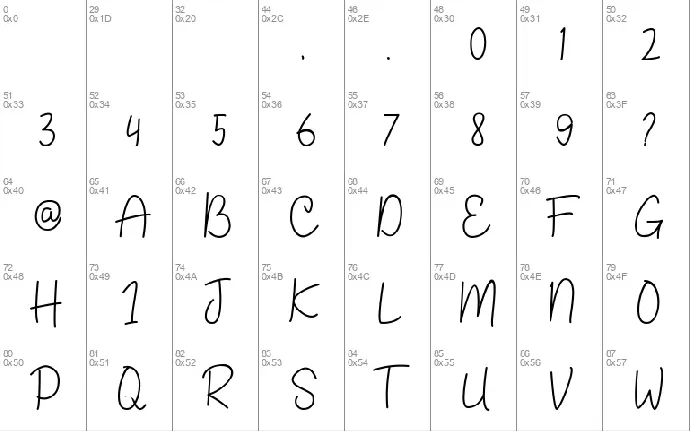 Bahary Handwritten font