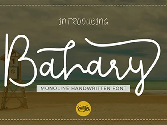 Bahary Handwritten font