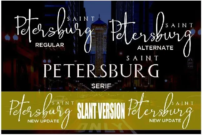 Saint Petersburg Duo font